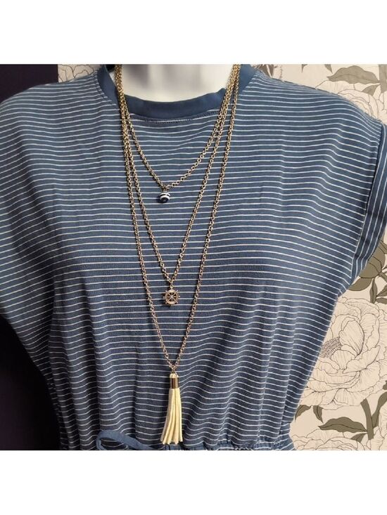 Charming Charlie Jewelry - Charming Charlie Nautical Necklace with Tassel